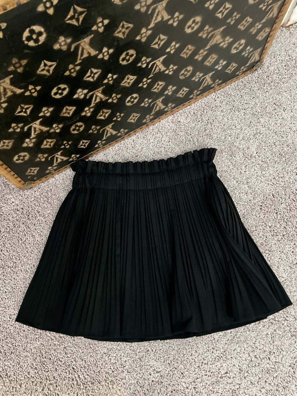 Zara Black Cheerleader Pleated Mini Skirt, NEW